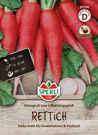 Rettichsamen Ostergruß rosa 2 / Frühlingsgruß