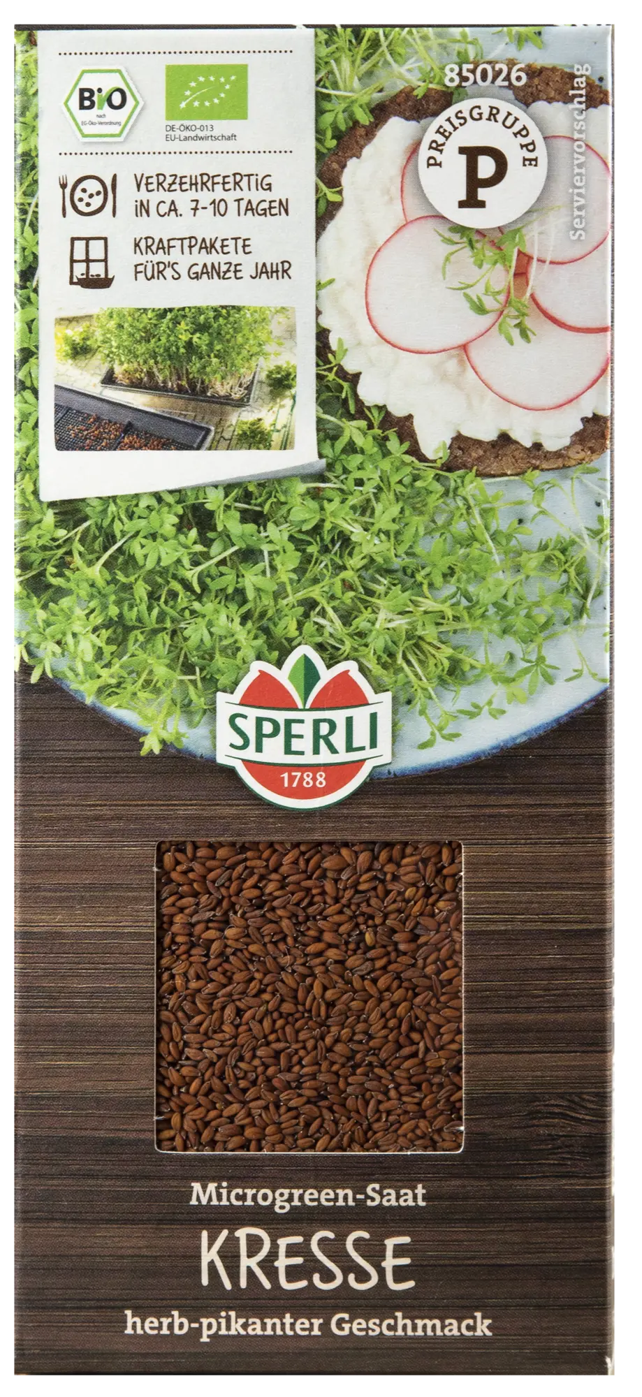 BIO Microgreen-Saat Kresse